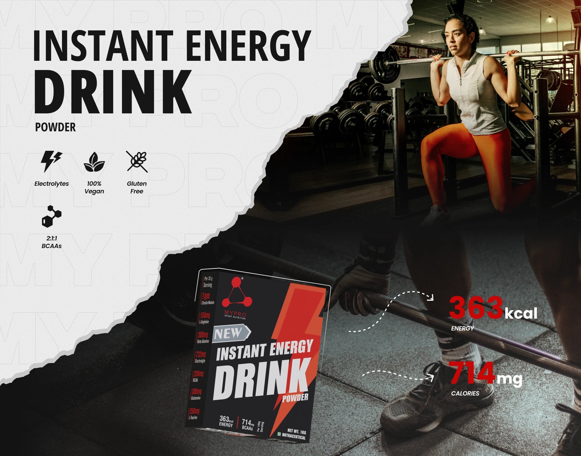 New Instant Energy Drink Powder